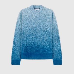 OMBRE EIFFEL FUZZY JUMPER - WHITE/BLUE SMALL